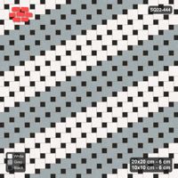 Interlock (Pasco) 20x20 cm · SQ22-444 · Offset Lattice, Bands - Tuxedo