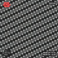Interlock (Pasco) 20x20 cm · SQ22-445 · Offset Lattice, Rows - Graphite Scale + Kerb