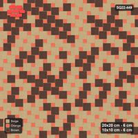 Interlock (Pasco) 20x20 cm · SQ22-449 · Offset Lattice, Blend - Autumn (Mirrored)