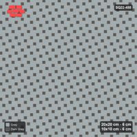 Interlock (Pasco) 20x20 cm · SQ22-450 · Offset Lattice, Solid - Charcoal Edge + Kerb