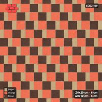 Interlock (Pasco) 20x20 cm · SQ22-460 · Square Pair + Half-Plank Step, Alternating, Left - Autumn