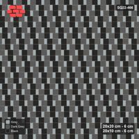 Interlock (Pasco) 20x20 cm · SQ22-466 · Sq Pair + Plank Step, Checker, Right - Graphite Scale + Kerb