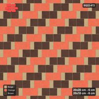 Interlock (Pasco) 20x20 cm · SQ22-472 · Square Pair + Half-Plank Step, Pairs, Left - Autumn