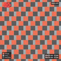 Interlock (Pasco) 20x20 cm · SQ22-479 · Square Pair + Half-Plank Step, Alt, Right - Sunset Slate