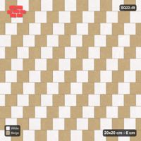 Interlock (Pasco) 20x20 cm · SQ22-49 · Sand Ivory Paired Courses