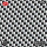 Interlock (Pasco) 20x20 cm · SQ22-492 · Square Pair + Half-Plank Step, Alternating, Left - Tuxedo