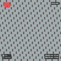 Interlock (Pasco) 20x20 cm · SQ22-500 · Square Pair + Half-Plank Step, Solid, Right - Charcoal Edge