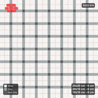Interlock (Pasco) 20x20 cm · SQ22-516 · Panel Grid 2x2, Accent Crossings - Monochrome + Kerb