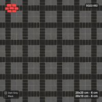 Interlock (Pasco) 20x20 cm · SQ22-552 · Double Pinwheel, Contrast Centre, Flat, Outer Squares, Right