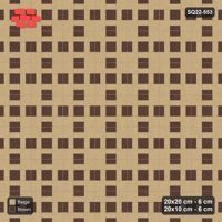 Interlock (Pasco) 20x20 cm · SQ22-553 · Double Pinwheel, Two-Tone Planks, Flat, Outer Squares, Left