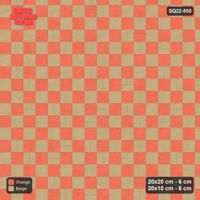 Interlock (Pasco) 20x20 cm · SQ22-555 · Double Pinwheel, Chequered Blocks, Flat, Inner Squares, Left