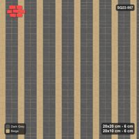 Interlock (Pasco) 20x20 cm · SQ22-557 · Double Pinwheel, Alternating Bars, Upright Planks, Right