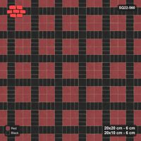 Interlock (Pasco) 20x20 cm · SQ22-560 · Double Pinwheel, Contrast Centre, Flat Planks, Right