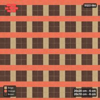 Interlock (Pasco) 20x20 cm · SQ22-564 · Double Pinwheel, Alternating Bars, Upright Planks, Left