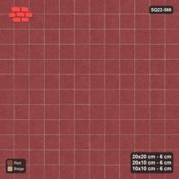 Interlock (Pasco) 20x20 cm · SQ22-566 · Rug, 12x12 Field, Soldier + Bead Borders, Plain