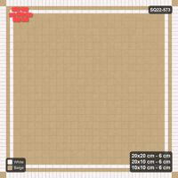 Interlock (Pasco) 20x20 cm · SQ22-573 · Rug 21x21, Stretcher + Bead + Soldier Borders, Inverse