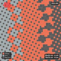 Interlock (Pasco) 20x20 cm · SQ22-592 · Ombre Offset Lattice, Horizontal Course Gradient, Mirrored