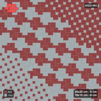 Interlock (Pasco) 20x20 cm · SQ22-593 · Ombre Offset Lattice, Diagonal Gradient