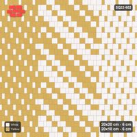 Interlock (Pasco) 20x20 cm · SQ22-602 · Ombre Square Pair Step, Horizontal Course Gradient, Mirrored