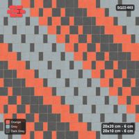 Interlock (Pasco) 20x20 cm · SQ22-603 · Diagonal Bands Square Pair Step