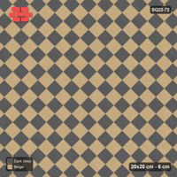 Interlock (Pasco) 20x20 cm · SQ22-72 · Diagonal Checkerboard