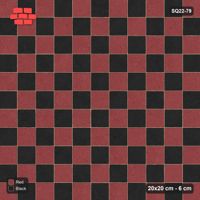 Interlock (Pasco) 20x20 cm · SQ22-79 · Checkerboard in Kerb Frame