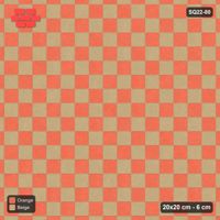 Interlock (Pasco) 20x20 cm · SQ22-80 · Checkerboard in Kerb Frame