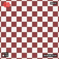Interlock (Pasco) 20x20 cm · SQ22-81 · Checkerboard in Kerb Frame