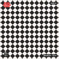 Interlock (Pasco) 20x20 cm · SQ22-82 · Diagonal Checker in Kerb Frame