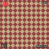 Interlock (Pasco) 20x20 cm · SQ22-84 · Diagonal Checker in Kerb Frame
