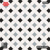 Interlock (Pasco) 20x20 cm · SQ22-91 · Two-Tone Harlequin Diamonds