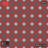 Interlock (Pasco) 20x20 cm · SQ22-92 · Two-Tone Harlequin Diamonds