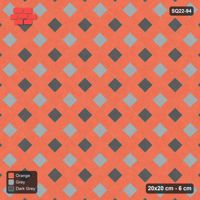 Interlock (Pasco) 20x20 cm · SQ22-94 · Two-Tone Harlequin Diamonds