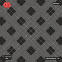 Interlock (Pasco) 20x20 cm · SQ22-98 · Large Harlequin Diamonds