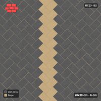 Interlock (Pasco) 20x30 cm · RC23-102 · Stepped Chevron (3:2), Accent Chevrons