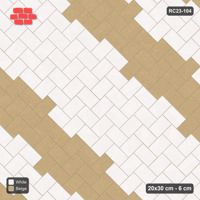 Interlock (Pasco) 20x30 cm · RC23-104 · Stepped Chevron (3:2), Diagonal Bands 90