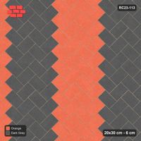 Interlock (Pasco) 20x30 cm · RC23-113 · Stepped Chevron (3:2), Chevron Stripes, 54F Kerb Frame