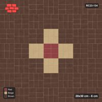 Interlock (Pasco) 20x30 cm · RC23-134 · Basketweave, Diamond Medallion