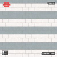 Interlock (Pasco) 20x30 cm · RC23-153 · Running Bond, Wide Course Stripes