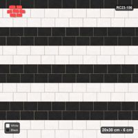 Interlock (Pasco) 20x30 cm · RC23-156 · Running Bond 1/4, Wide Course Stripes