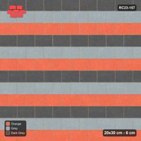 Interlock (Pasco) 20x30 cm · RC23-157 · Running Bond, Three-Tone Courses