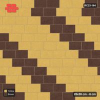 Interlock (Pasco) 20x30 cm · RC23-164 · Running Bond 1/4, Diagonal Steps 60