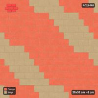 Interlock (Pasco) 20x30 cm · RC23-165 · Running Bond, Diagonal Steps 90