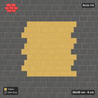 Interlock (Pasco) 20x30 cm · RC23-176 · Running Bond 1/3, Accent Edge