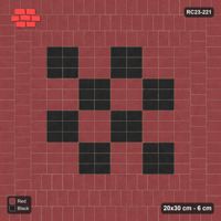 Interlock (Pasco) 20x30 cm · RC23-221 · Chequer Basketweave, Triple Soldier Border