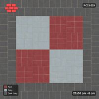 Interlock (Pasco) 20x30 cm · RC23-229 · Cross Panels 60 cm, Double Soldier Border