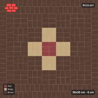 Interlock (Pasco) 20x30 cm · RC23-241 · Basketweave Diamond, Double Soldier Border