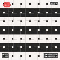 Interlock (Pasco) 20x30 cm · RC23-254 · Pinwheel ACW, 10x10 Centres, Row Bands - Contrast
