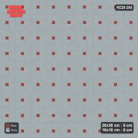 Interlock (Pasco) 20x30 cm · RC23-255 · Pinwheel CW, 10x10 Centres, Solid Planks - Brick & Ash