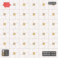 Interlock (Pasco) 20x30 cm · RC23-265 · Pinwheel CW, Solid Planks, Two-Tone Centres - Golden Sand